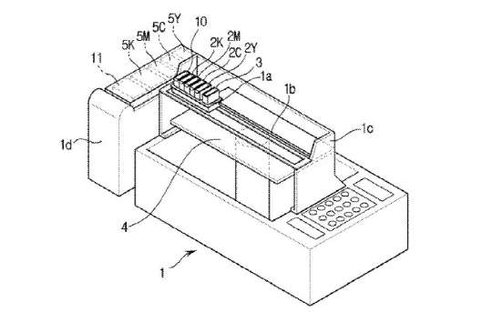 삼성전자가 미국 특허청(USPTO)에 신청해 최근 정식으로 등록된 '3D 프린팅을 위한 멀티컬러 잉크' 특허 도면.  USPTO 제공